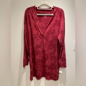 Jenni Intimates Rich Red Knit Top